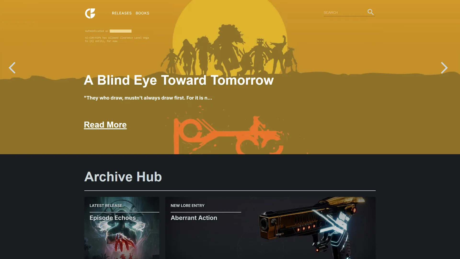 Bray Archives, a search engine for the game Destiny 2
